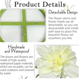 Giant Artificial Paper Flowers Decorations, Large Faux Floral Decor Huge 3D Flower For Wedding Home Office Christmas Birthday Party Banquet Background Shop Window Display Photographic Props, Yellow
