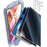 2+2 Pack 9H+ Hybrid Glass For Samsung Galaxy S25 Ultra Screen Protector [0.02S Sensitive Fingerprint ] [24° Super Privacy] [Military Grade Shatterproof] Self Installation, Case Friendly