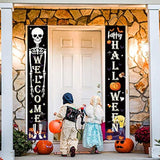 Halloween Decorations Outdoor Indoor Welcome Banners Porch Signs Yard Party Decor