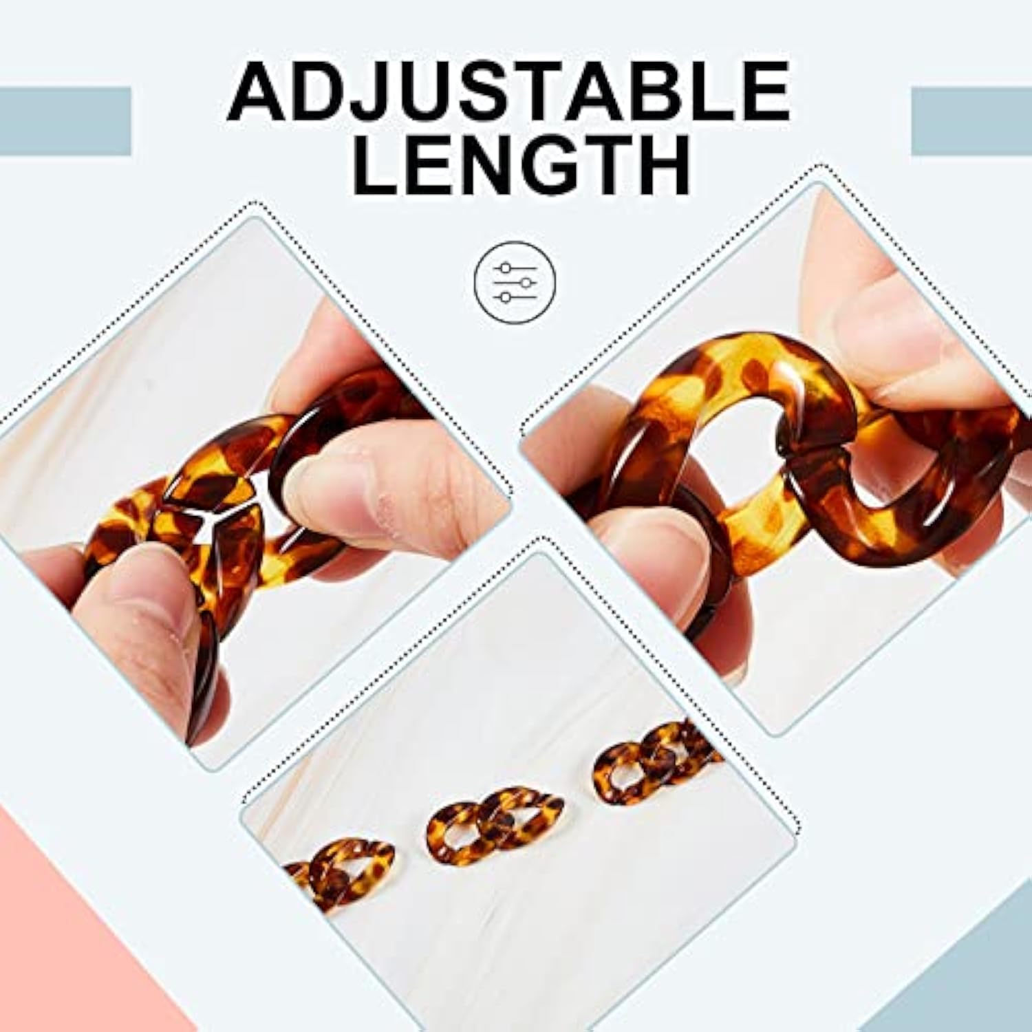 2 Pcs Crossbody Phone Lanyard Chain Charm Cell Phone Straps Compatible With Universal Cases 59 Inch(Black, Coffee)