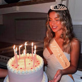 17Th Birthday Crown And Sash For Girls, It'S My 17 Bday Sash, 17Th Birthday Decorations Rose Gold