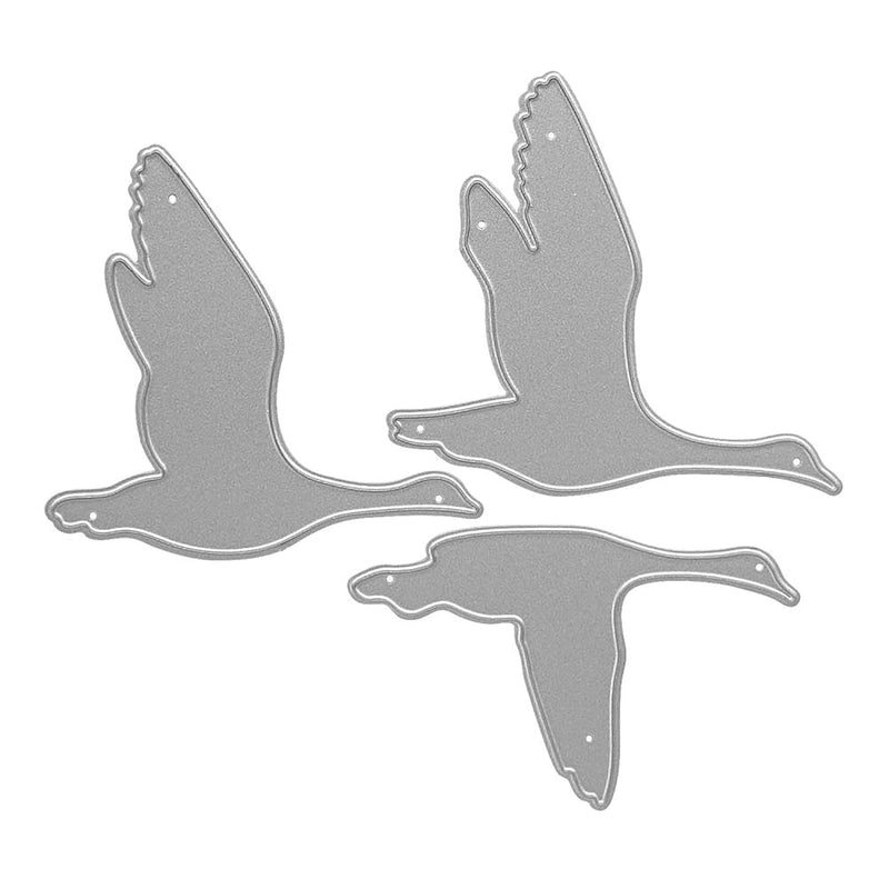 Metal Three Wild Goose Cutting Dies, Wild Geese Die Cuts Embossing Ste