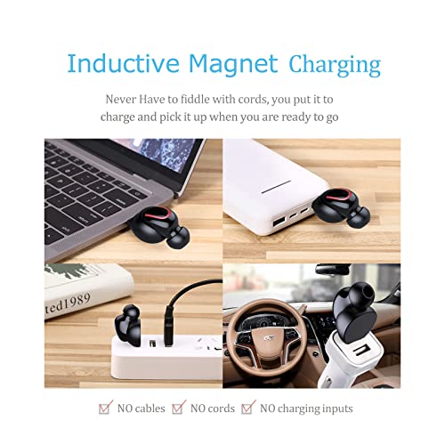 Mini Bluetooth Single Earbud Small Wireless Invisible Headphonessingle Earphone With 6 Hour Playtime For Iphone And Android Smart Phones Pc Tv Audiobook
