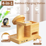 Wireless Charger For Apple Charging Station - Charging Station For Multiple Devices With Pd 22.5W Adapter, For Iphone 16 15 14 13 12 Series, For Iwatch 2-10, For Airpods Pro (Otho-Cw01)