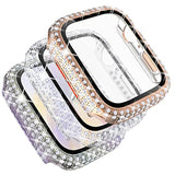 3-Pack Compatible With Bling Watch Series 6 40Mm Cases Crystal Diamond Bumper Cover With Screen Protector For Iwatch Se2/Se Series 6 5 4 Men Women, (40Mm, Rosegold/Rainbow/Clear)
