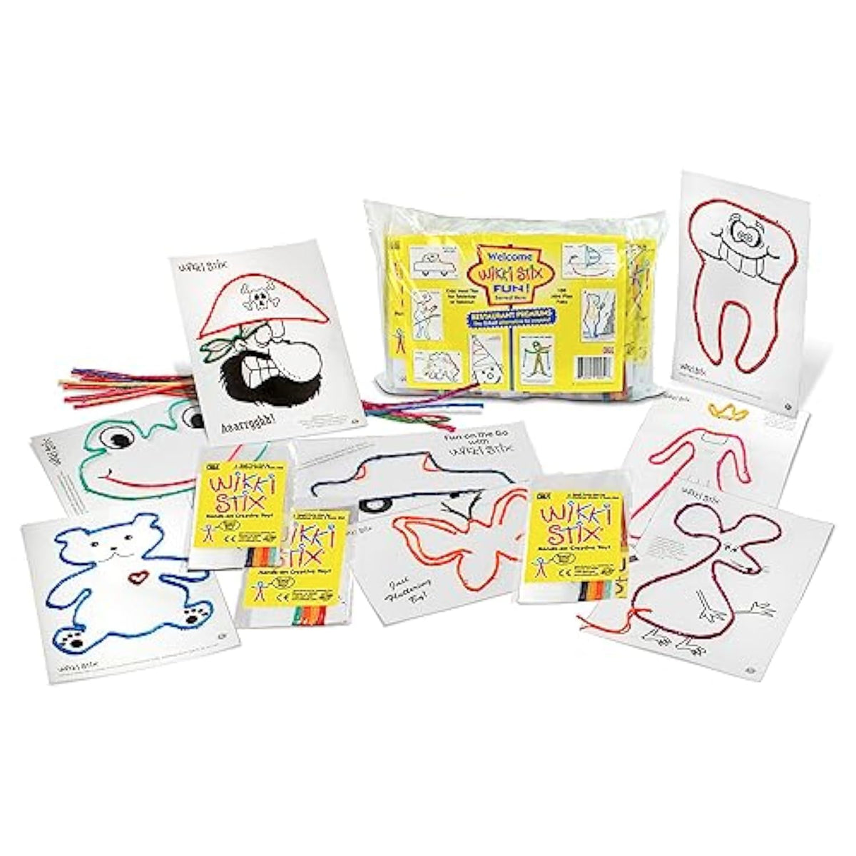 Wikki Stix Mini Play Paks, Contains 100 Individual Paks! Great For Parties, Travel, Classrooms, Award/Incentives, Restaurants, And Christmas Gift Giving, Made In The Usa