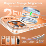 Clear iPhone 17 Pro Max Case with 360°Spin Magnetic Stand, Compatible with MagSafe, Rotatable Ring Holder, Clear Cover Anti-Yellowing Protection Case for iPhone 17 Pro Max 6.9"