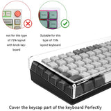 Geekria Keyboard Dust Cover, Keypads Cover for 75% Compact 84 Key Keyboard, Co