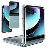 Case For Motorola Razr+ 2023, Clear Hard Pc Back Bumper Protective Case For Moto Razr+ 2023 (Crystal Clear)