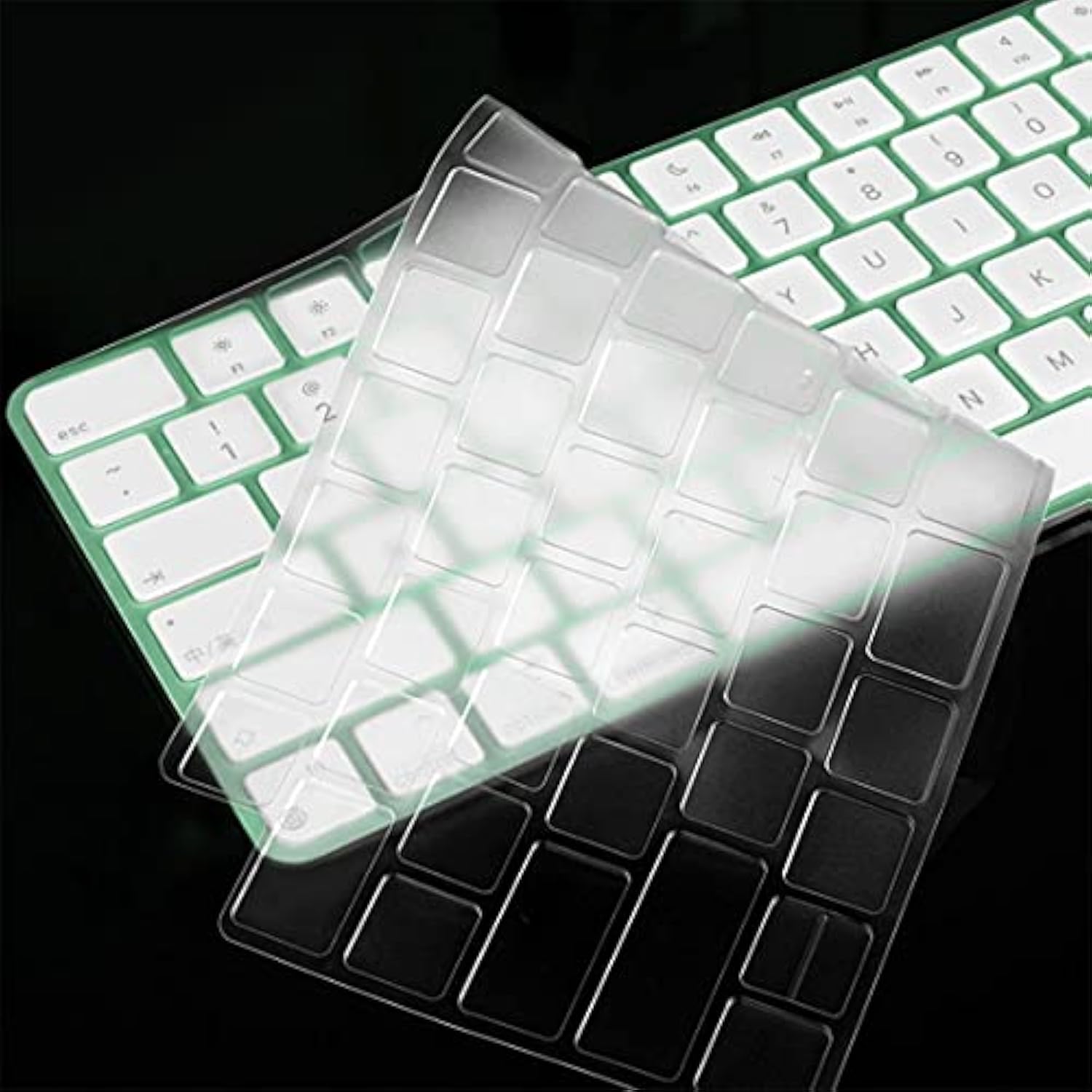 Keyboard Cover Skin for 2021 Apple iMac 24 inch Magic Keyboard with Touch ID