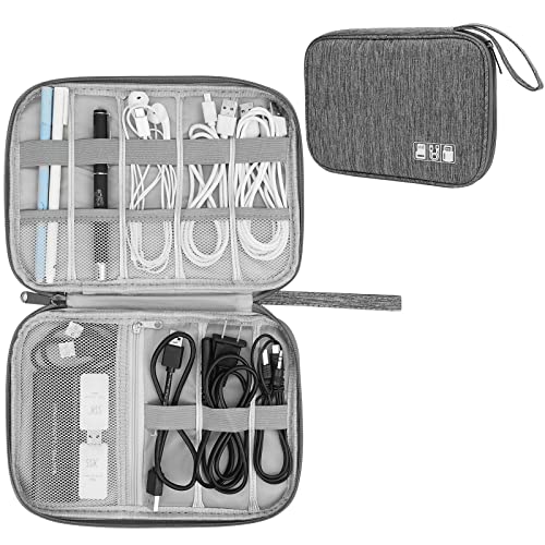 Electronic Organizer Travel Universal Cable Organizer Electronics Accessories Bag For Cable, Charger, Phone, Usb, Sd Card,1Pack