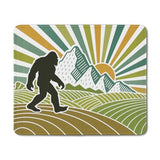Boho Colorful Bigfoot Mouse Pad, Funny Bigfoot Mousepad For Desk Home Office Computers Laptop Accessories,Sasquatch Camping Lover Gifts For Women Men, Funny Office Decor, 9.5X7.9 Inch