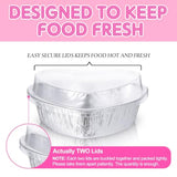 12 Pcs Valentines Day Heart Shaped Cake Pan With Lid Aluminum Foil Disposable Cupcake Baking Pan Heart Food Packing Muffin Tin Liner Pudding Cooking Cup For Mother'S Day Wedding (7.4 Inch)