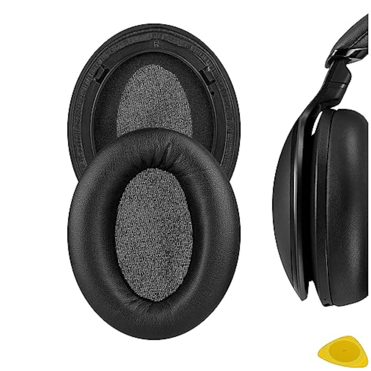 Geekria QuickFit Replacement Ear Pads for Panasonic RP-HD600N, HD605N, HD805N Headphones, Ear Cushions (Black)