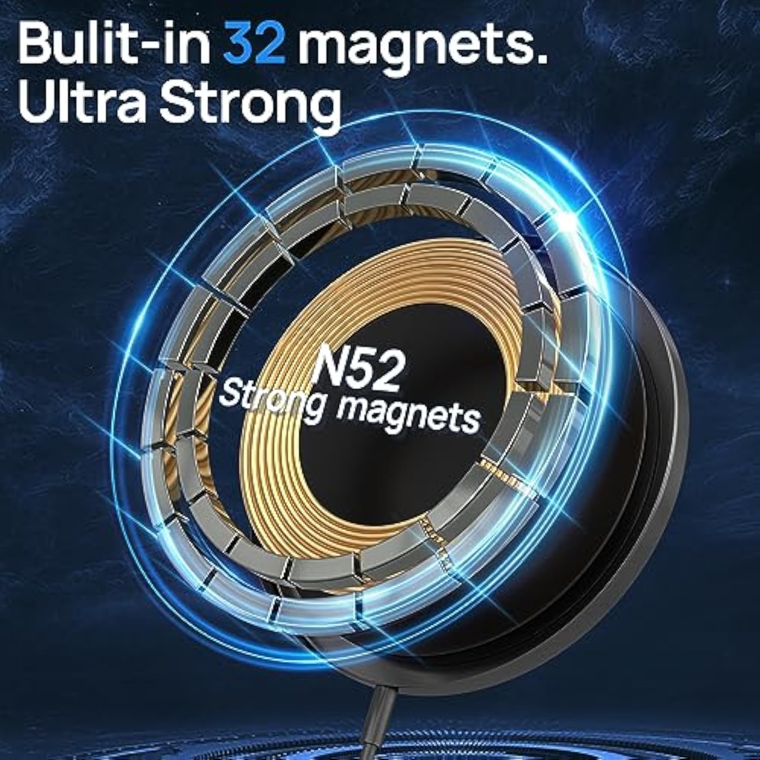 Magnetic Wireless Charger,Magease 15W Wireless Charger Magnetic Compatible With Iphone 16 15 14 13 12 Series And Airpods 3/2/Pro, Charging Pad With Usb-C Cable And Usb-A Converter (White)