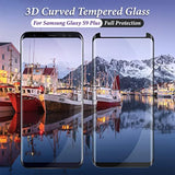 2 Pack Galaxy S9 Plus Screen Protector, Tempered Glass [3D Curved] [Full Coverage] [Anti Scratch][Hd Clear] Screen Protector For Samsung Galaxy S9 Plus