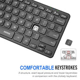 2.4G Wireless Keyboard Ultra Slim And Compact Wireless Keyboard With Media Hot