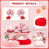 9PCS Strawberry Baby Shower Centerpieces – 3D Table Decor for Boys & Girls