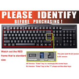 Clear Desktop Computer Keyboard Cover Skin for PC 104/107