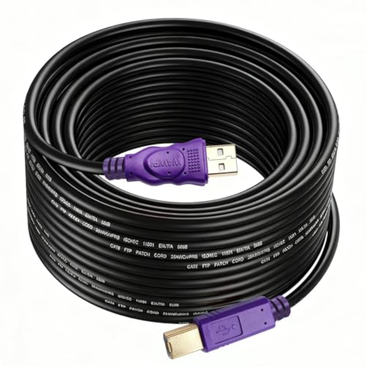Printer Cable 25 Feet, Usb 2.0 Cable A-Male To B-Male For Printer/Scanner (25 Ft)