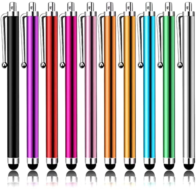 Stylus Pens For Touch Screens, Pen 10 Pack Of Pink Purple Black Green Silver Universal Screen Capacitive Compatible With Kindle Ipad Iphone Samsung