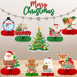 9 Pc Christmas Table Centerpieces Party Table Decorations