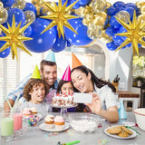 Royal Blue & Gold Balloon Arch Kit – 156pcs for Parties, Weddings, Birthdays and More