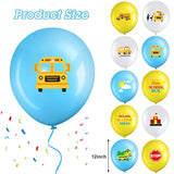 40-Piece Back to School Party Set Yellow Bus Balloons for Kids Birthday