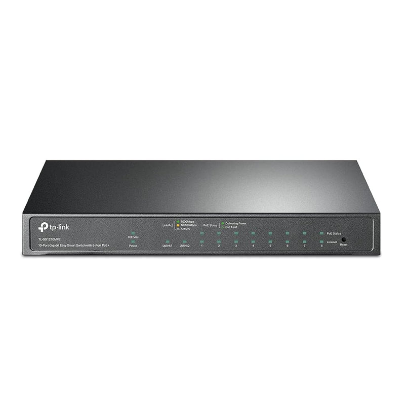 TP-Link TL-SG1210MPE | 8 Port Gigabit PoE Switch | Easy Smart Managed | 8 PoE+