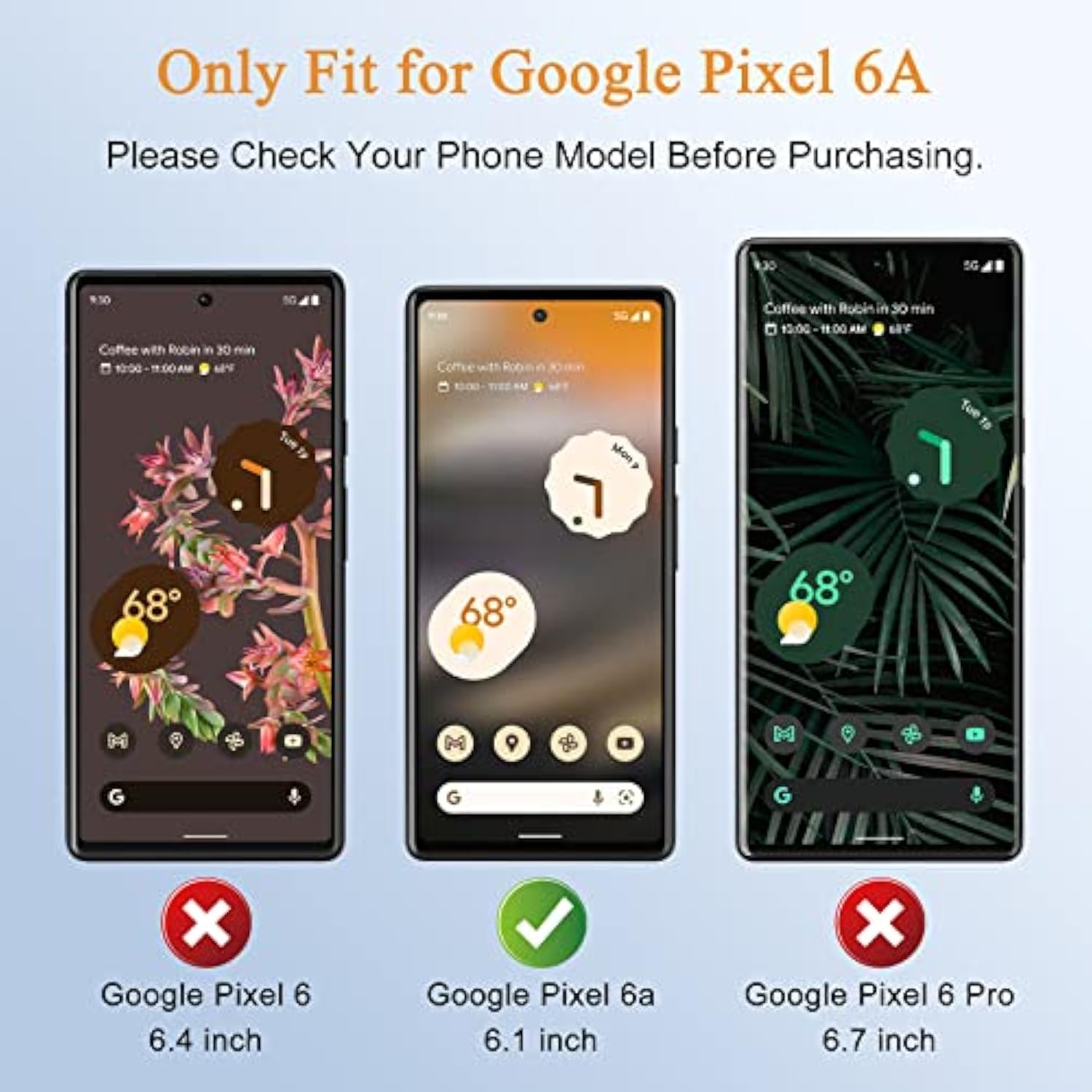 [2+2 Pack] Privacy Screen Protector For Google Pixel 6A [6.1 Inch] With Camera Lens Protector, Anti-Spy Tempered Glass, Easy To Install, Bubble Free, Anti-Shatter, Scratch Resistant