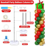 2 Sets Christmas Party Balloon Column Stand Kit Adjustable Balloon Decor