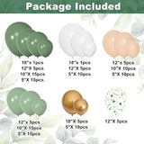 Sage Green Baby Shower Decor Kit: Balloons, Baby Blocks, Eucalyptus