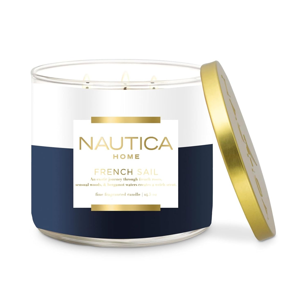 Nautica Candle Scented Candles, French Sail Soy Candle