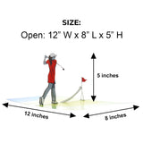 Women’S Golf Pop-Up Card – Celebrate Her Swing With Style – Birthday, Thank You, Retirement – For Female Golfers, Coaches, Moms, Girlfriends – 6" X 8"