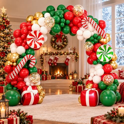 balloon arch (Christmas)