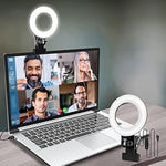 Video Conference Lighting,Webcam Lighting,Ring Light For Monitor Clip On,Zoom Call Lighting, Remote Working, Distance Learning,Self Broadcasting And Live Streaming, Computer Laptop