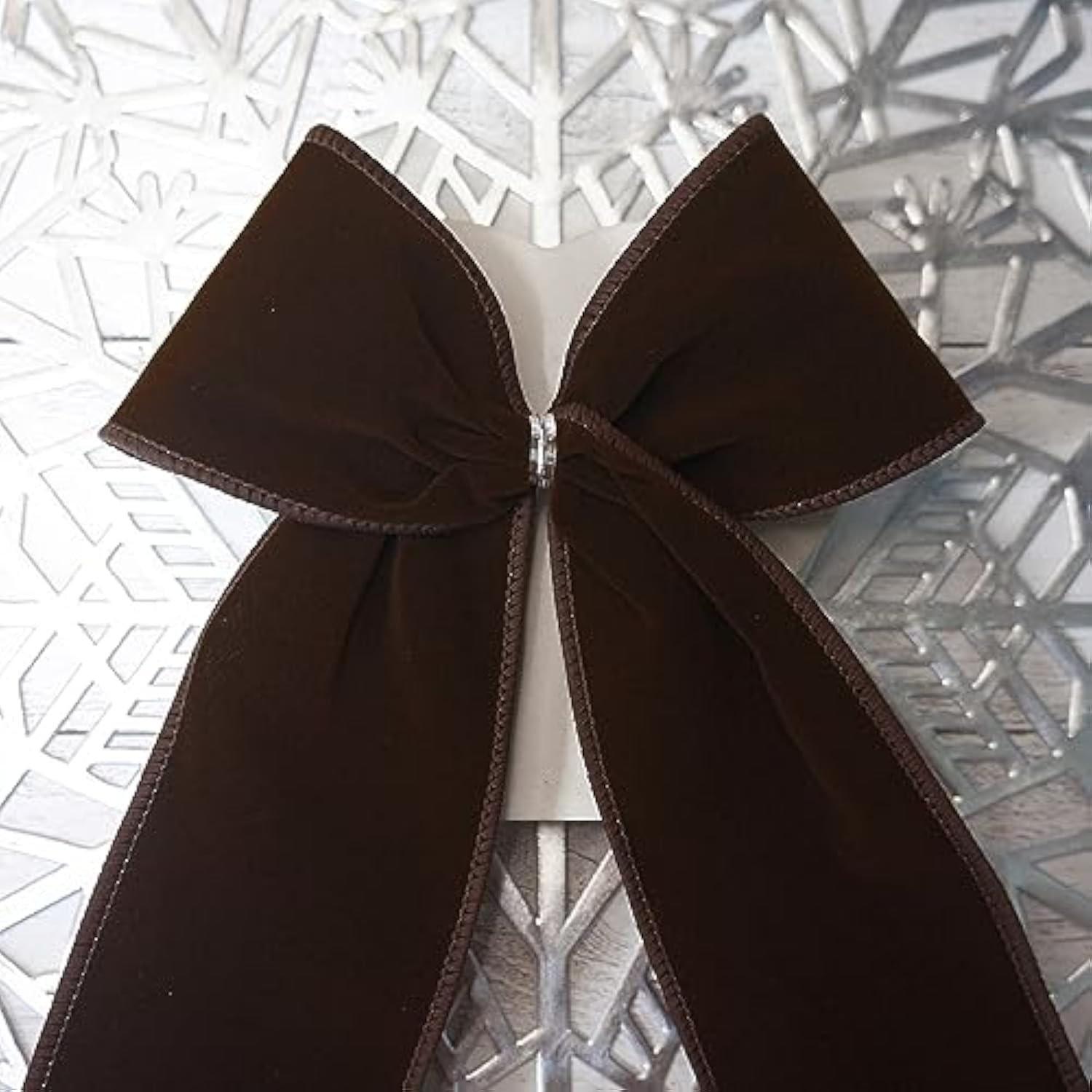 Brown Velvet Ribbon 2.5 Inch X 10 Yards For Christmas Home Decor Tree Topper Bow Gift Wrapping Diy Crafts Wreath Garland
