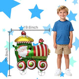 Walking Christmas Balloons, Self-Standing Foil Balloons For Christmas Party Decorations, New Year, Birthday Party Supplies
