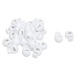 25Pcs Plastic Cord Lock Stopper End Spring Stop Toggle Fastener Stopper Rope E