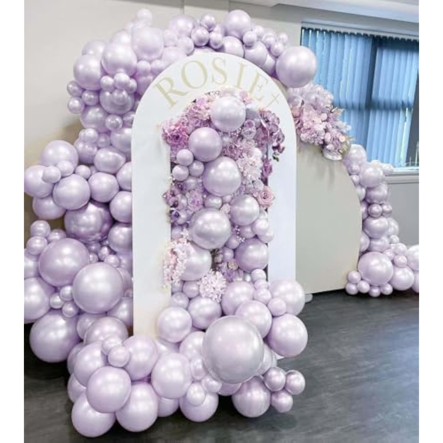 Lavender & Pearl Purple Balloon Garland Kit for Baby Shower, Birthday, or Wedding Decor