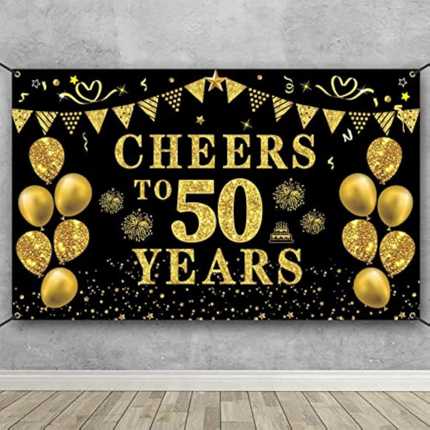 50Th Birthday/Anniversary/Wedding Decorations For Women Men, Cheers To