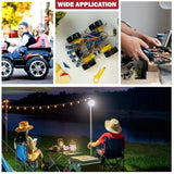 2 Pack For Bauer 20V Max Battery Power Wheel Adapter?Power Wheels Battery Converter Kit With Fuses & Wire Terminals, 14Awg Wire, Power Connector For Diy Rc Car Toys, Robotics,Rc Truck