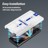 Whitestone 2Pack Ea Glass Screen Protector For Galaxy Z Fold 5 2023, Full Coverage Tempered Glass Shield [Easy Install] - Two Pack
