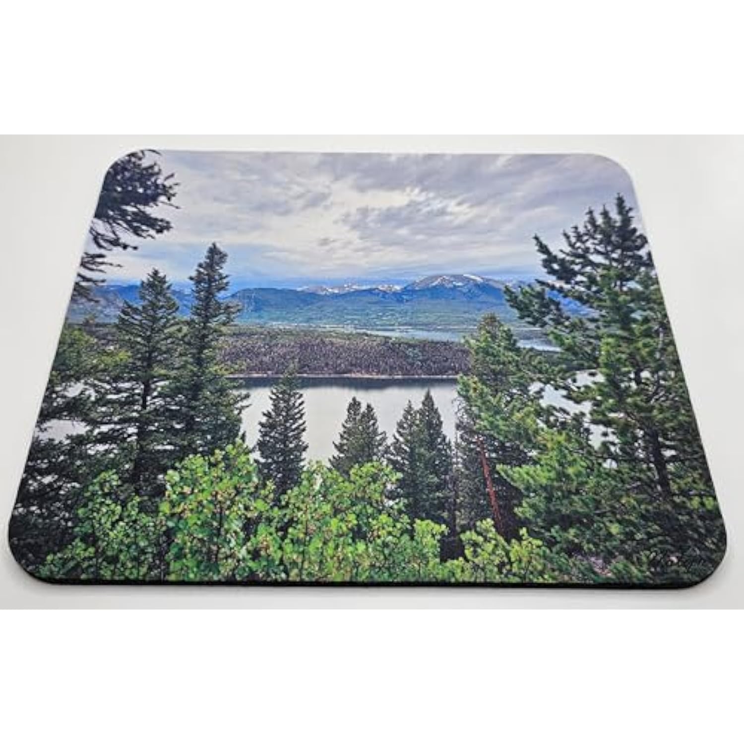 7.75" X 9.25" X 0.22" Mouse Pad 5.5Mm Extra Thick Non-Slip Rubber Base For Desk Computers Gaming Smooth Glide Mousepad (Lake Dillon)