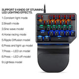 Mechanical Numeric Keypad Hot-Swap Red Axis Wired Gaming Rgb Backlit Pbt Keycap 21 Keys Mini Numpad Portable Keypad Extended Layout(Red Axis)