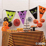 Halloween Character Pennant Banner 24Ft Hanging Decoration for Halloween Party Decor
