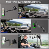 Heavy Duty Phone Holder - Long Arm, Anti-Shake Suction Cup, Compatible With All Phones & Vehicles