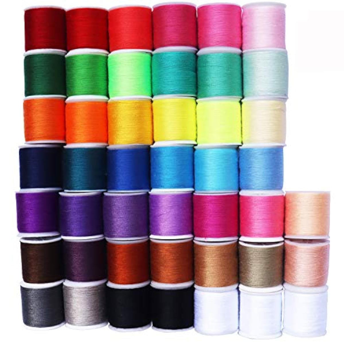 45 Spools Polyester Sewing Thread Kit for Hand & Machine Sewing, 4500 Yards