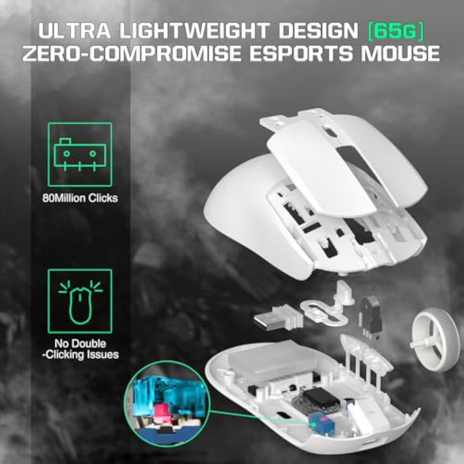 Aj139 G Pro Gaming Mouse 4K Polling Lightweight Paw 3395 Sensor Receiver Up To 26,000Dpi 6 Programmable Button Usb-C Charging Ergonomic Symmetric For Ps4 Xbox Pc Mac Gamer