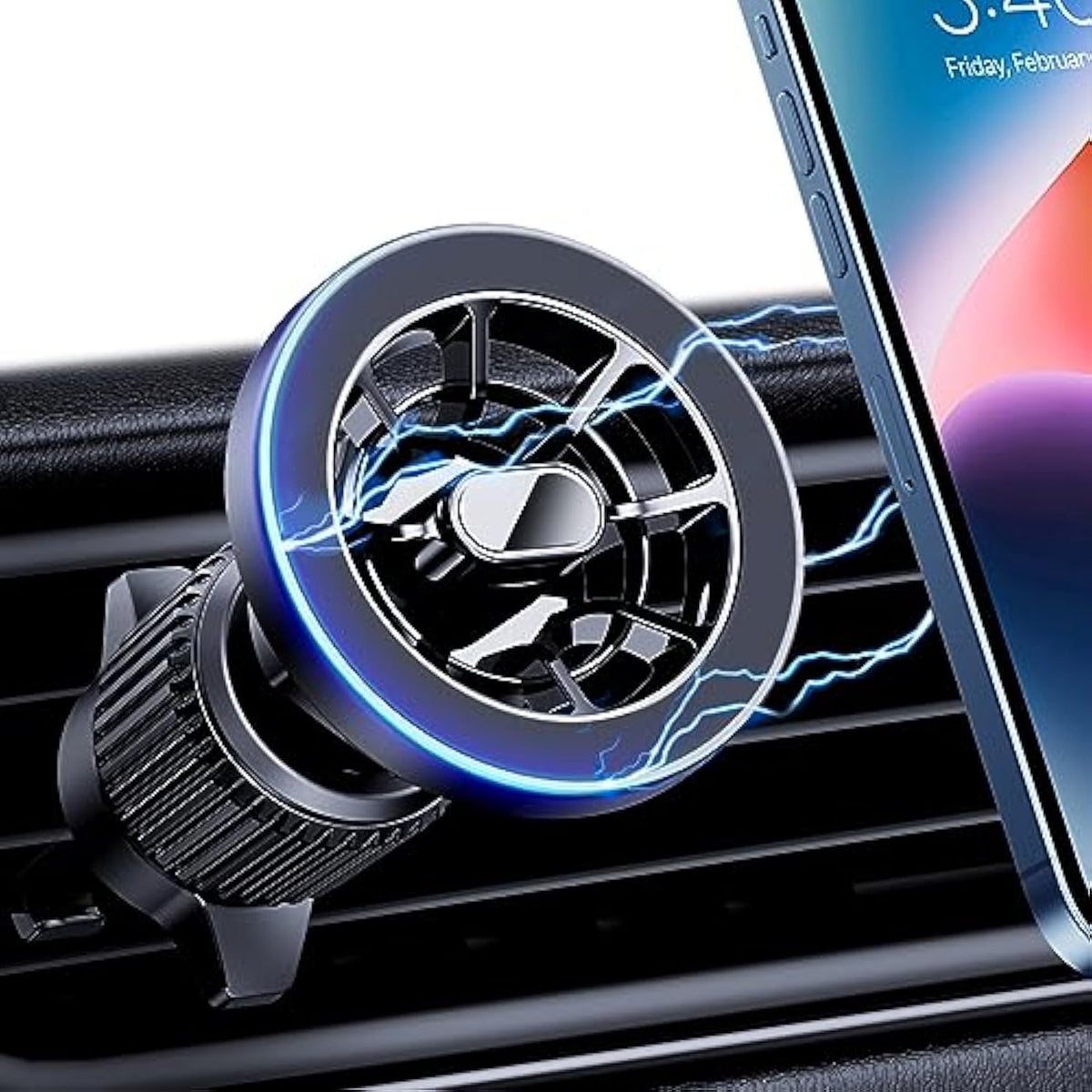 MagSafe Car Mount Magnetic Phone Holder Strong Magnets Unlimited Angles for iPhone